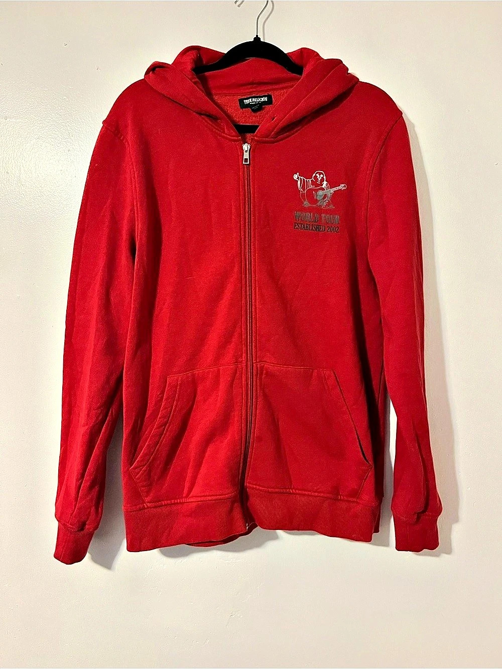 True Religion World Tour Zip Up Hoodie Zip Hoodie Size Large